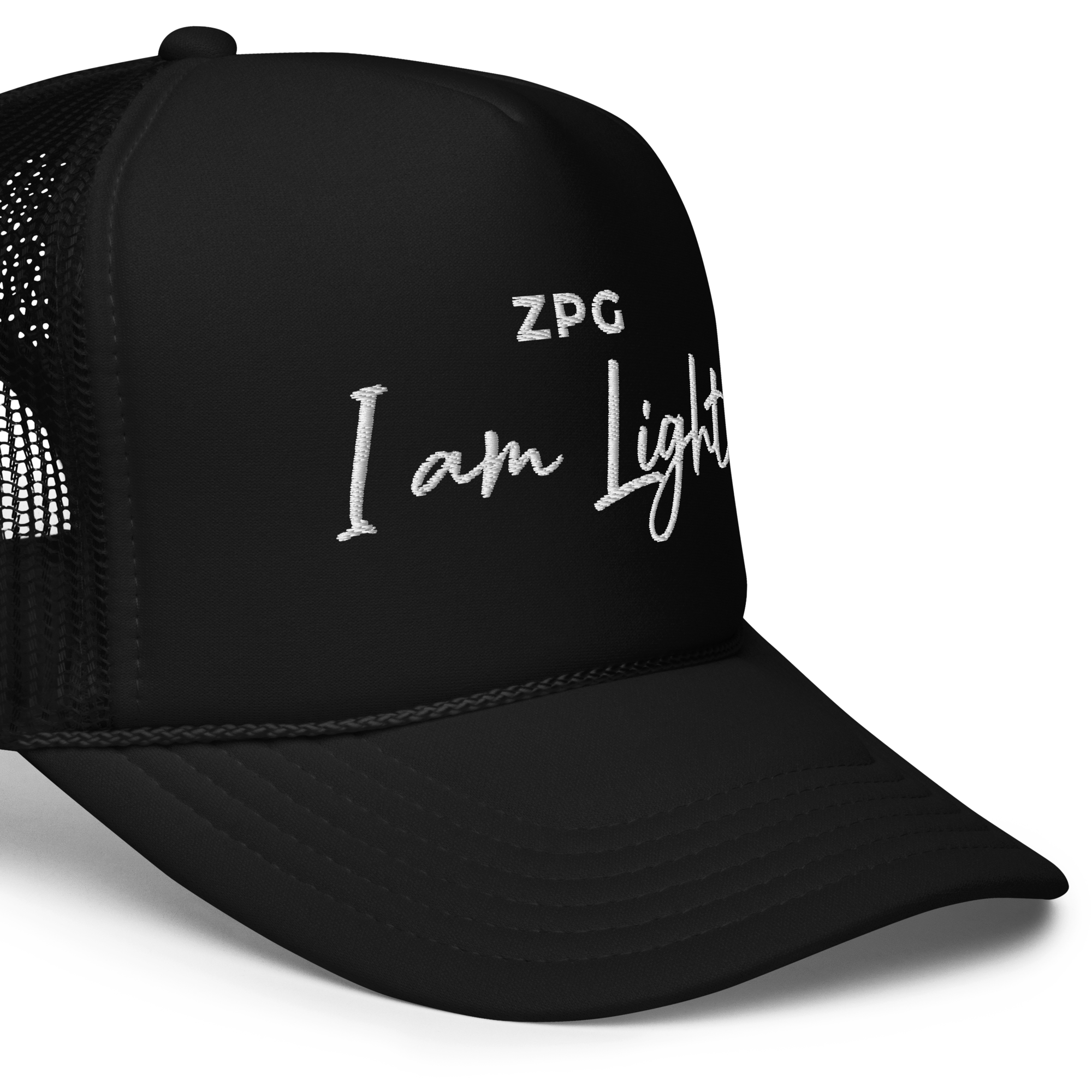 ZPG Light Black Foam Trucker Hat